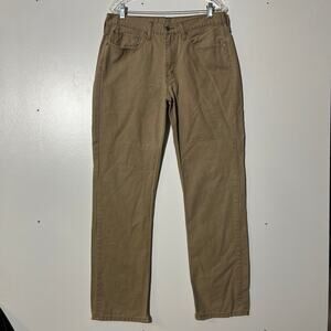 Levi’s 514 Straight Leg Stretch Fit Brown Casual 5 Pocket Pants Men’s Size 34X34